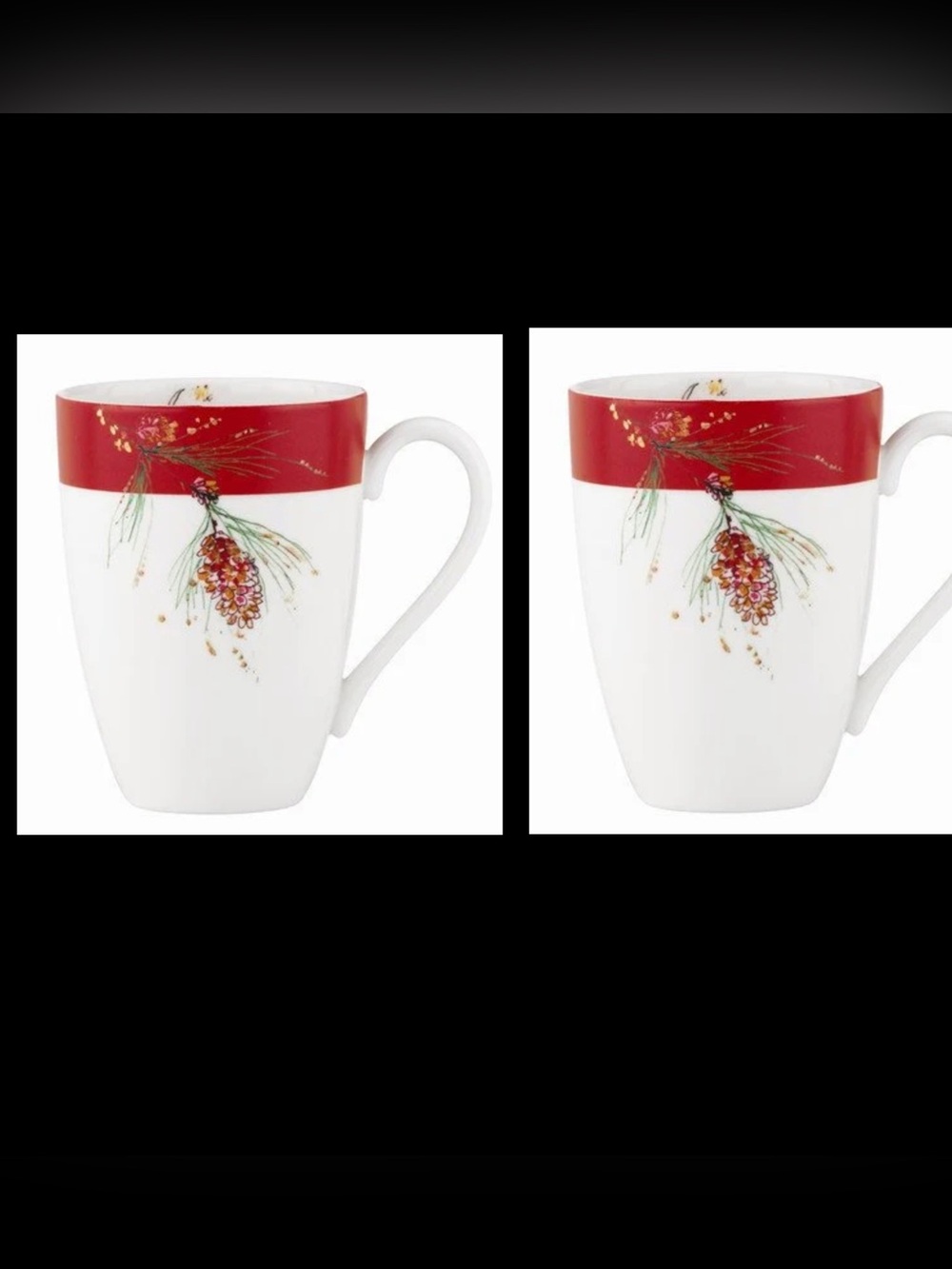 Set of two Lenox Winter Song Tall Mugs
Discontinued.